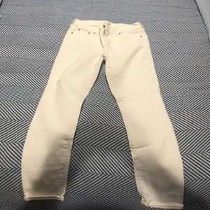 AMERICAN EAGLE OUTFITTERS White Jeans Jegging Super Stretch womans size 8 petite